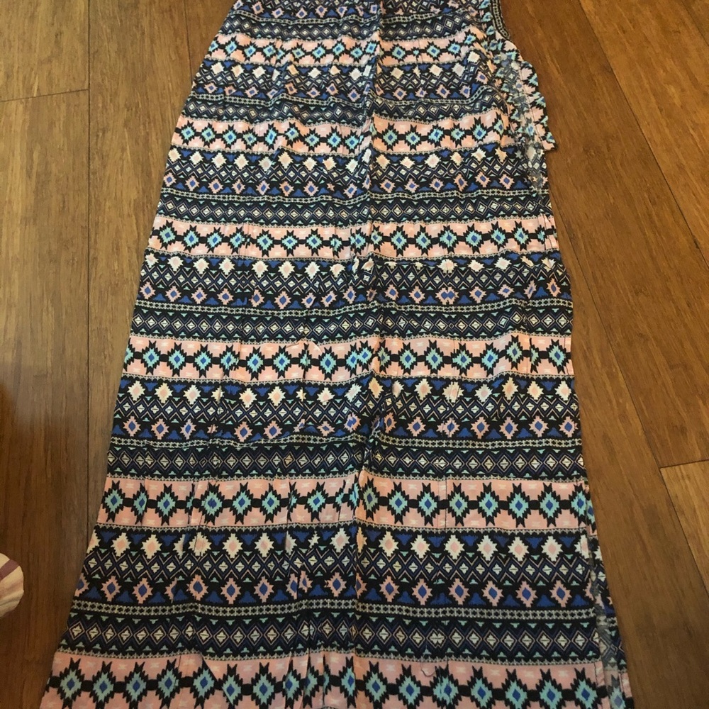 Maxi length tribal skirt